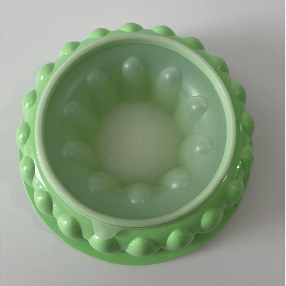 Vintage Tupperware Three Piece Jello Ice Ring Mold Mint Green - Picture 3 of 4